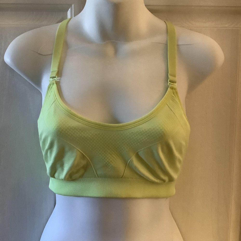 Women's Yellow Sports Bra - Picture 2 of 8